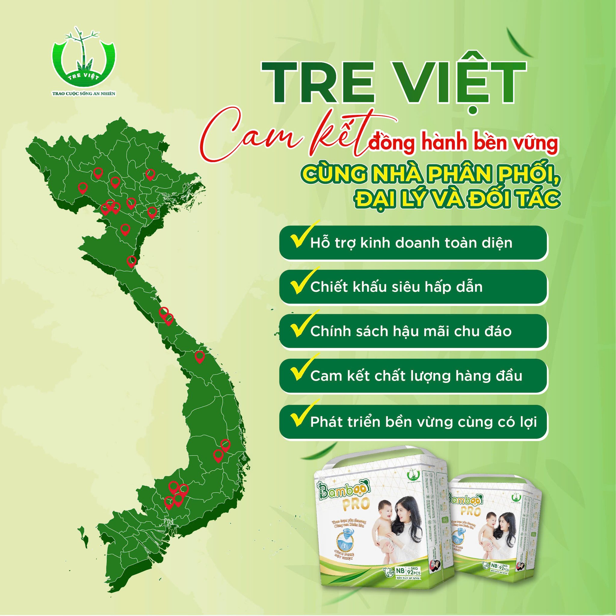 TRE VIỆT CAM KẾT ĐỒNG HÀNH BỀN VỮNG CÙNG NHÀ PHÂN PHỐI & ĐẠI LÝ