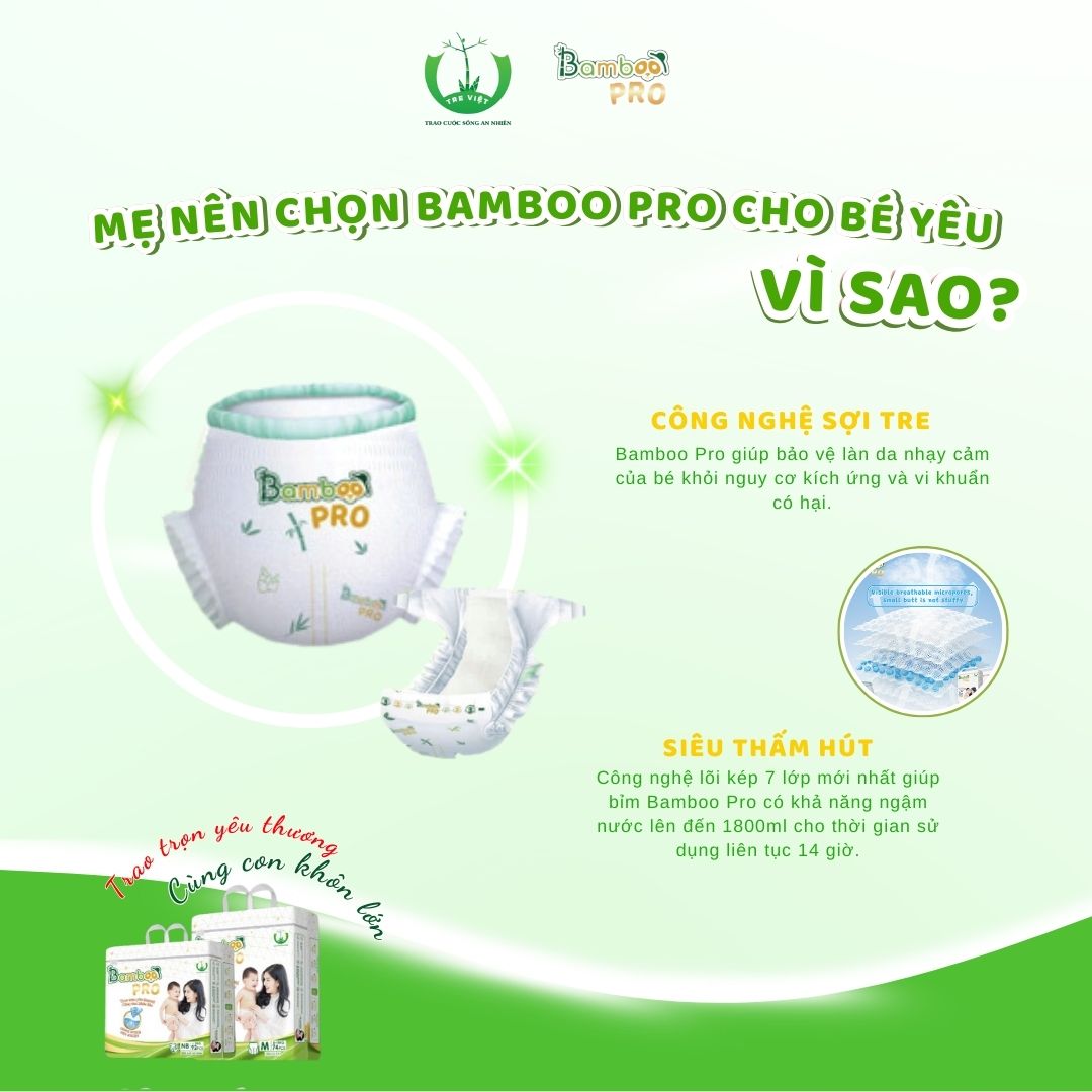 TẠI SAO MẸ NÊN CHỌN BAMBOO PRO CHO BÉ YÊU?